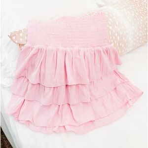 Ramy brook Allison skirt pink tiered size small